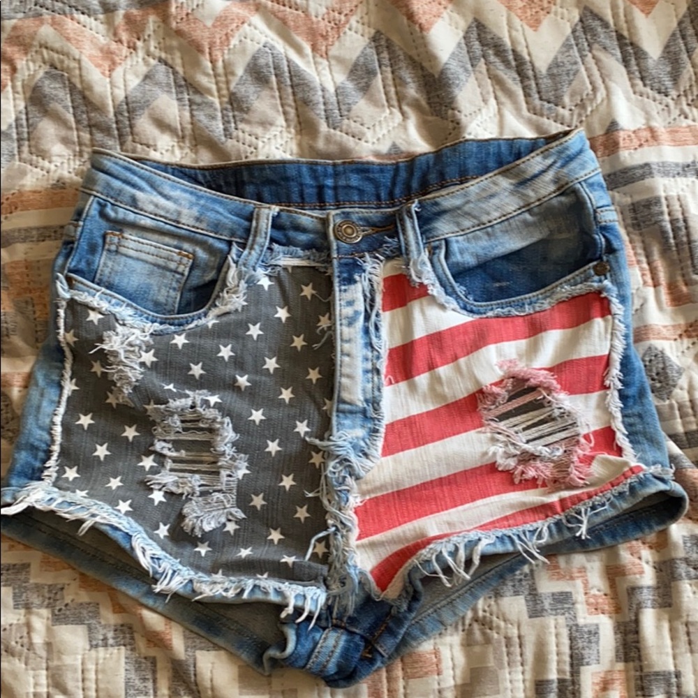 American flag shorts